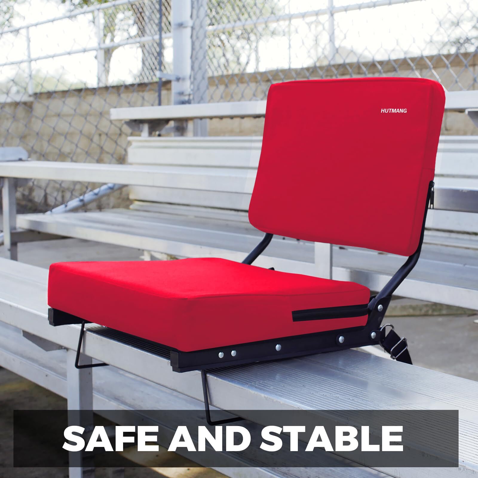Stadium Seating for Bleachers Wide Stadium Seats for Bleachers with Back Supp...