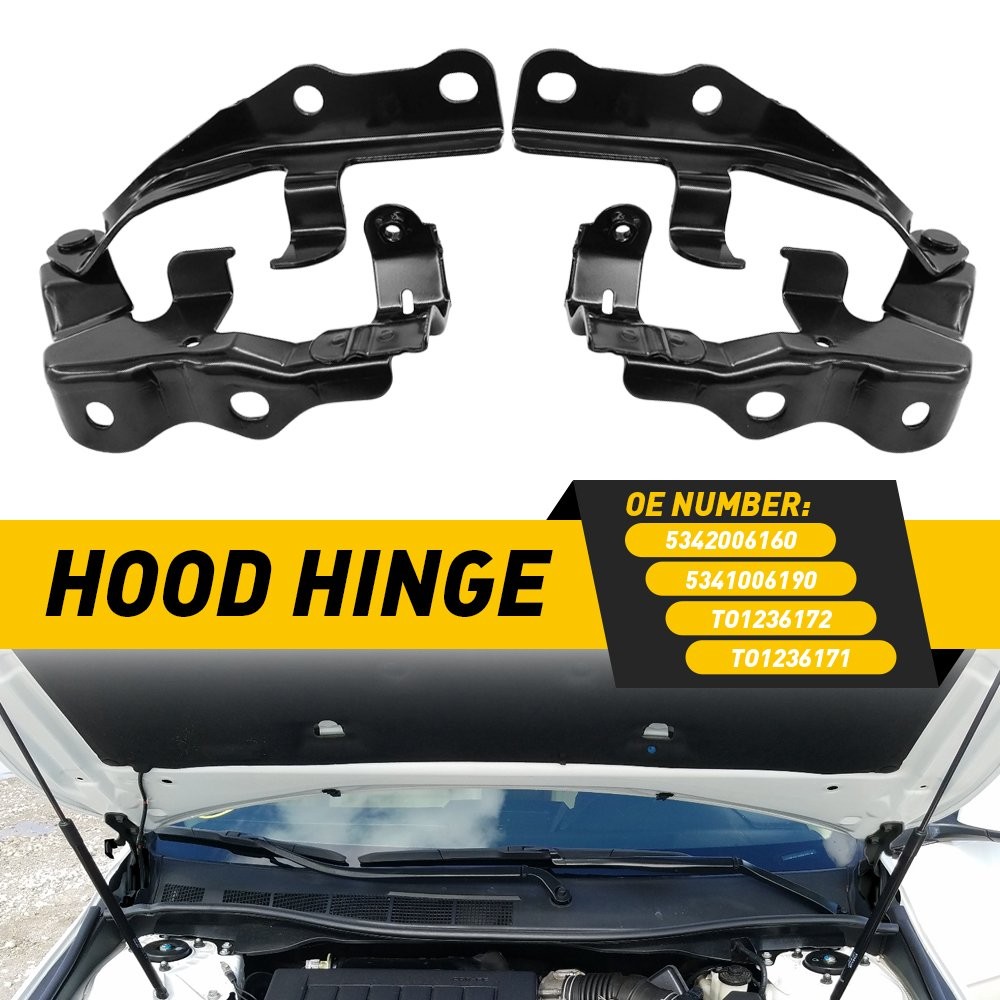 New Hood Set of 2 Hinges Driver & Passenger Side LH RH TO1236172 TO1236171 Pair