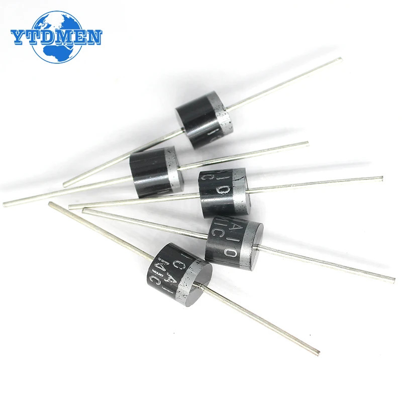 10PCS Rectifier Diode 6A 10A 1000V DO-27 Electrical Axial Rectifier Diodes
