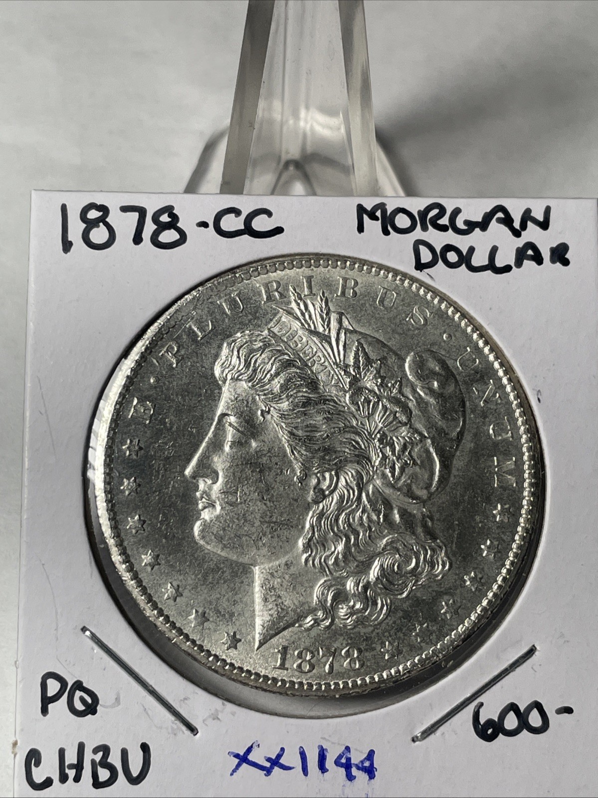 KEY RARE DATE 1878 CC MORGAN DOLLAR VERY VERY NICE PQ CHBU CONDITION XX1144