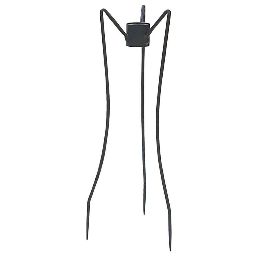 ACHLA Gazing Globe Stand 31in Spiked Wrought Iron Black