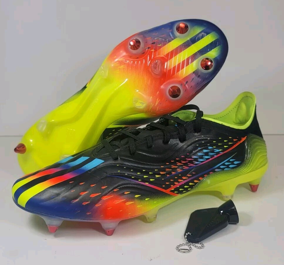 Mens Size 11 Adidas Copa Sense.1 SG GY8933 Black Blue Soccer Cleats Rare New