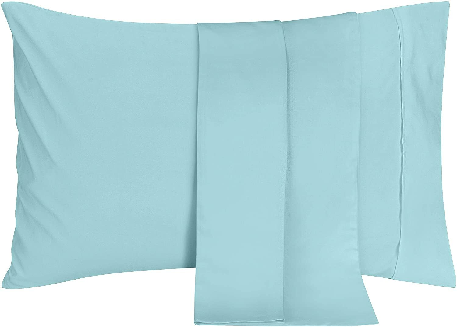 2 Pillowcases Soft Brush Microfiber Fabric in King Queen Size Utopia Bedding