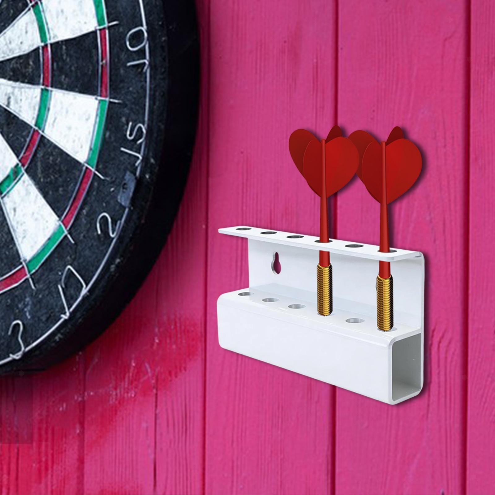 Wall Dart Holder Compact Acrylic Dart Organizer for Clubs Home Leisure Room