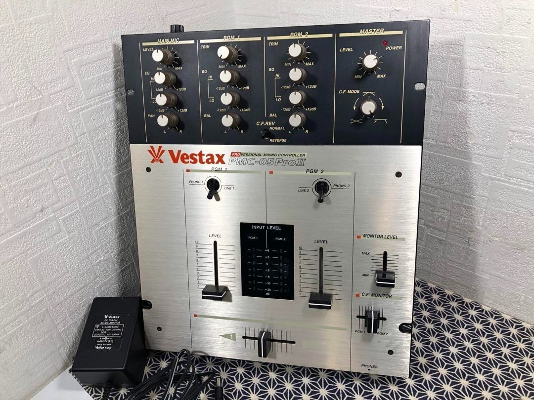 VESTAX PMC-05 Pro II DJ Mixer Professional 2 Channel Scratch Battle Audio Music