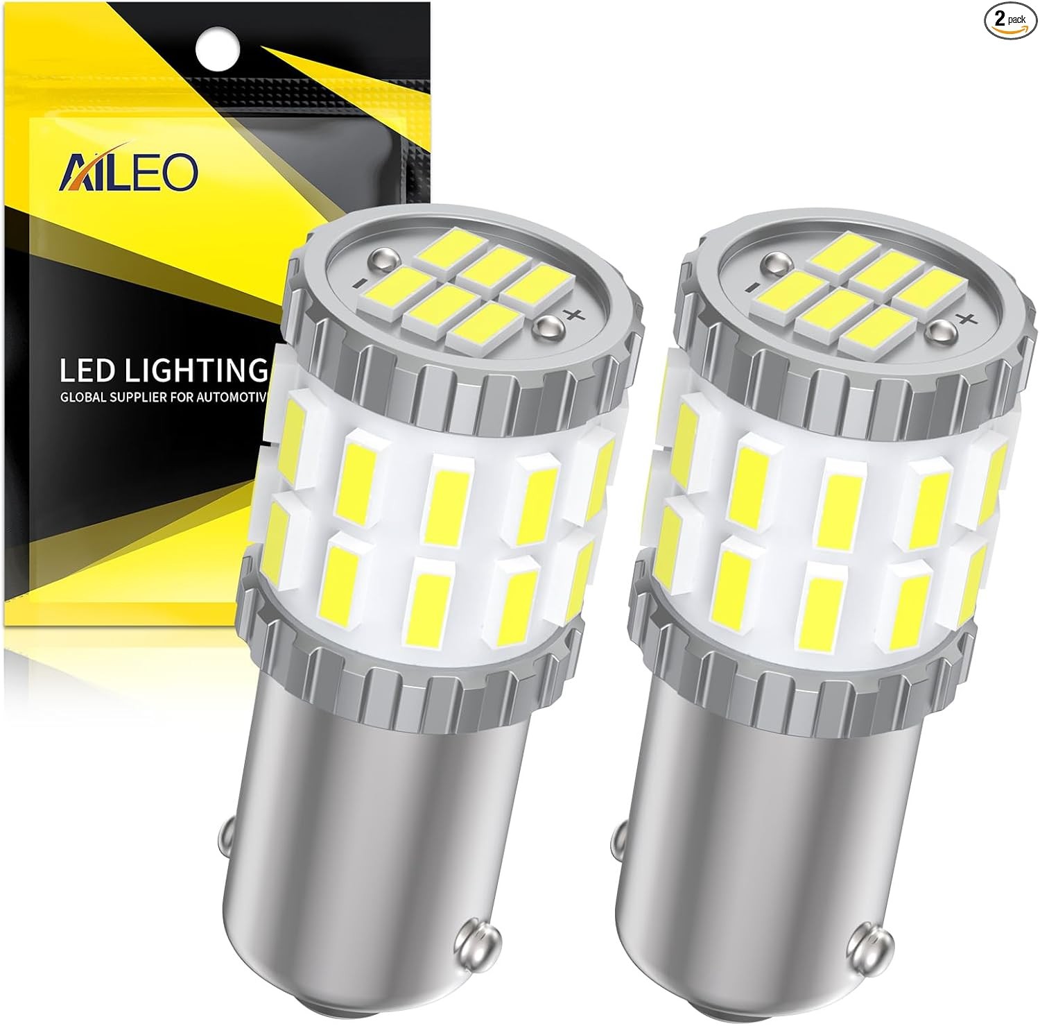 H6W LED Bulb 30LED SMD3014 Chip 6000K White Light Extr Color: WhiteSize: BAX9S