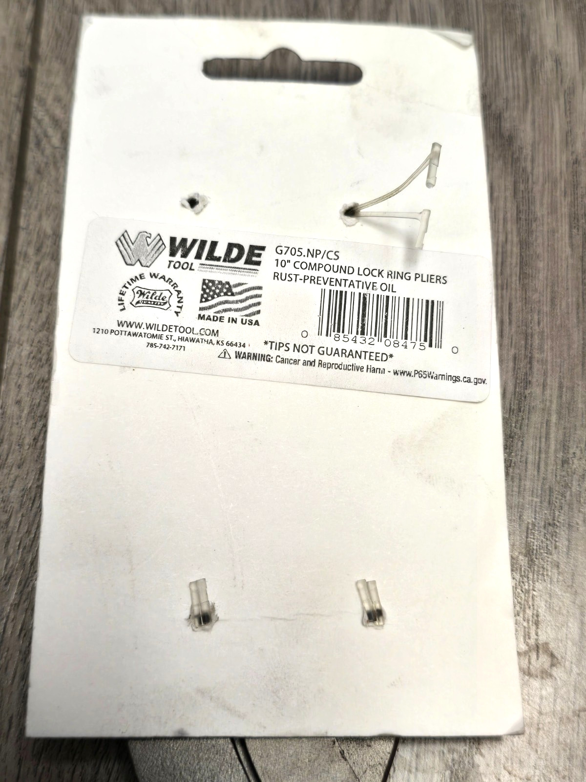 WILDE Tools USA G705.NP-CS 10" Compound Lock Ring/ Retaining Ring Pliers