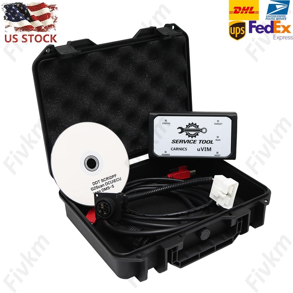for Doosan Engine Diagnostic Tool UVIM Interface Forklift Excavator Scanner Kit
