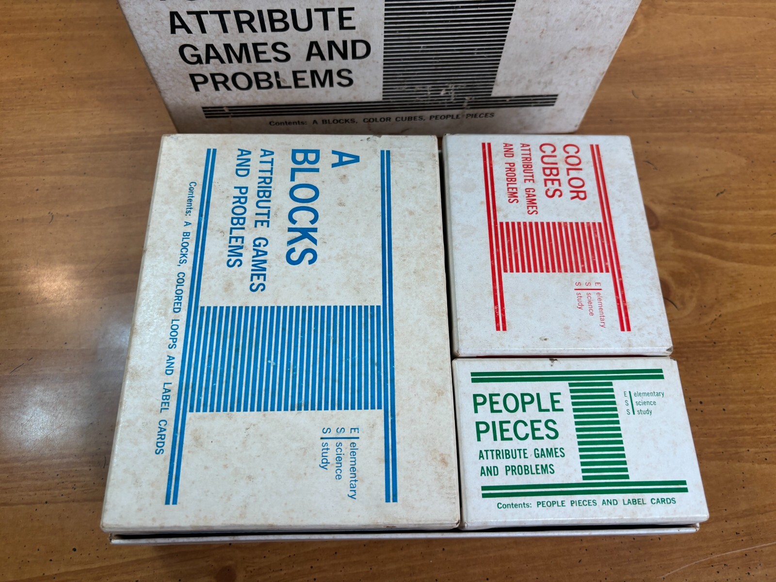 Vintage 1967 Educational Material -- Materials for Attribute Games Problems