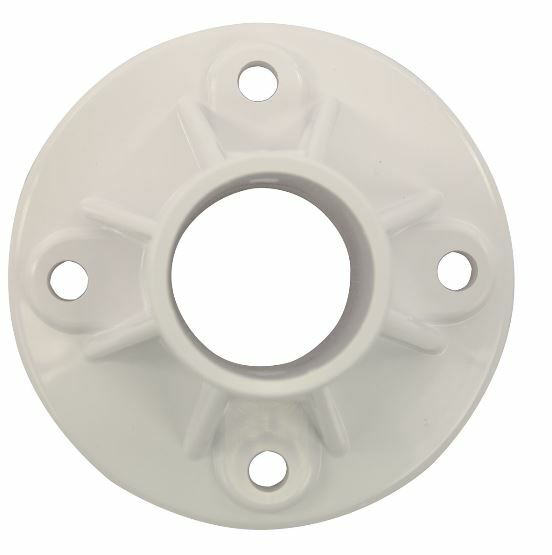 2 Pack - Plastic Slide Deck Flanges For Swimming Pools