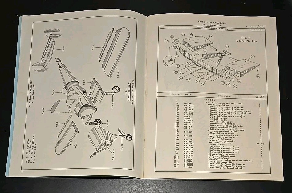Ercoupe 415-C Parts Catalog Manual
