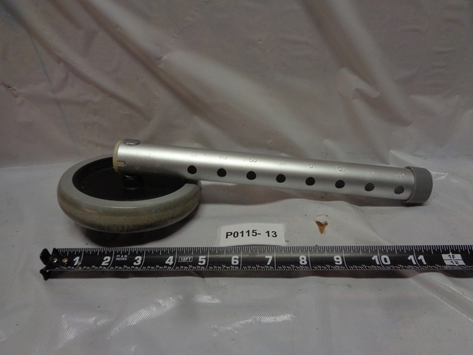 Wheels and Tube Attachment - From Medline Guardian G307755P Aluminum Walker
