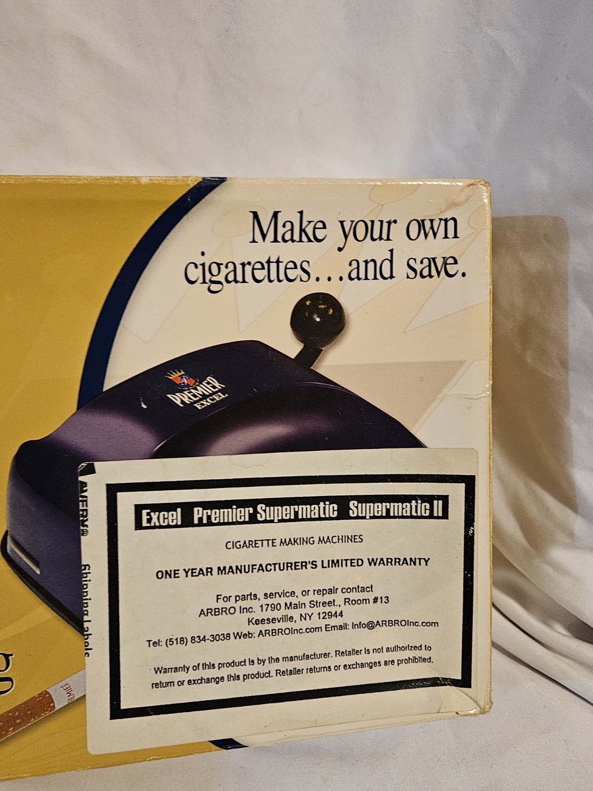 Premier Excel Cigarette Making Machine