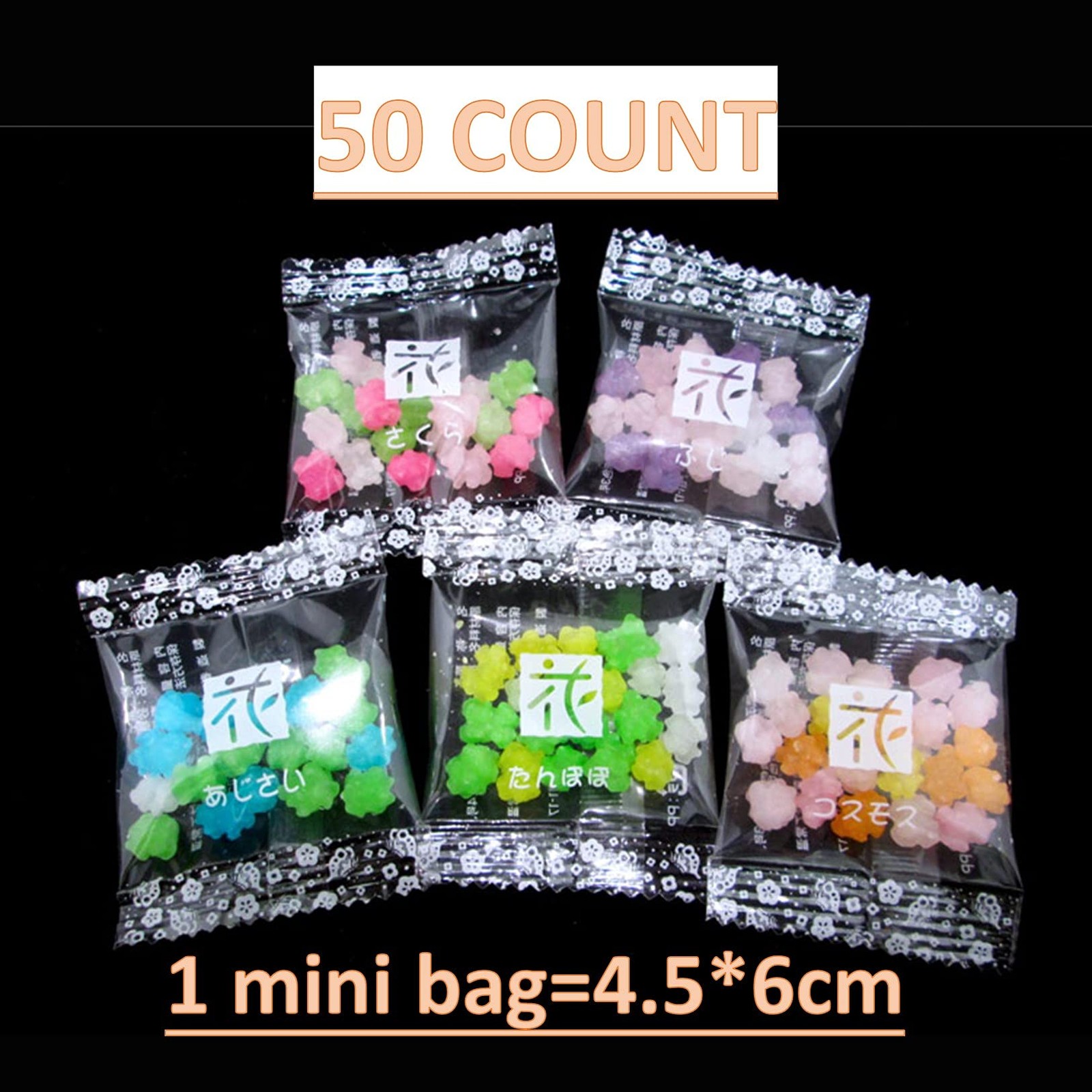 Japanese Sugar Candy Konpeito 50 Count