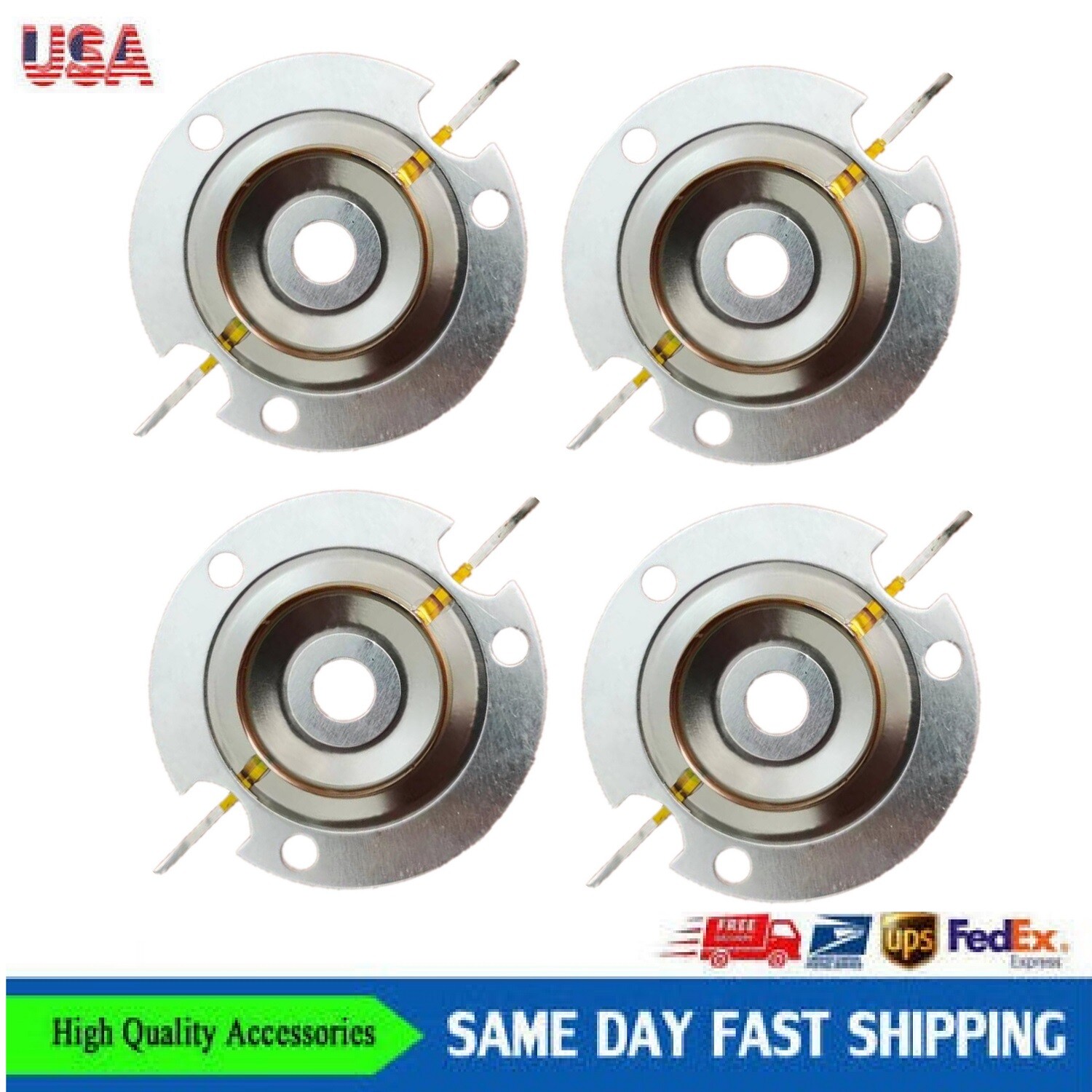 New 4 Pcs Diaphragms FOR PRO-TW820VC Tweeter Recone Kit 8 Ohms 25.4mm(1'')