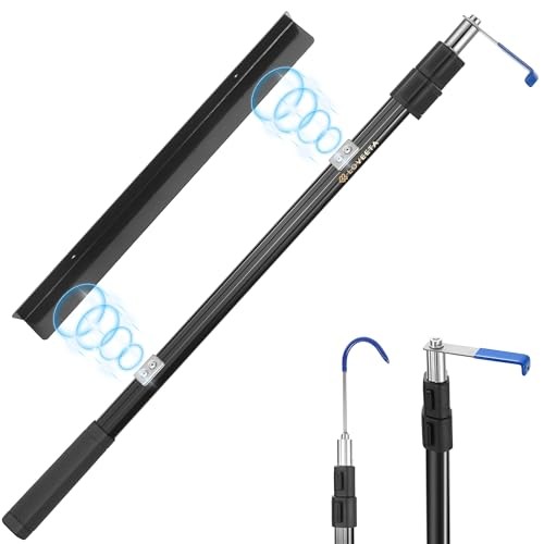 6.3 Ft Magnetically Mounted Cargo Grabber Reach Retriever Magnetic Jet Black