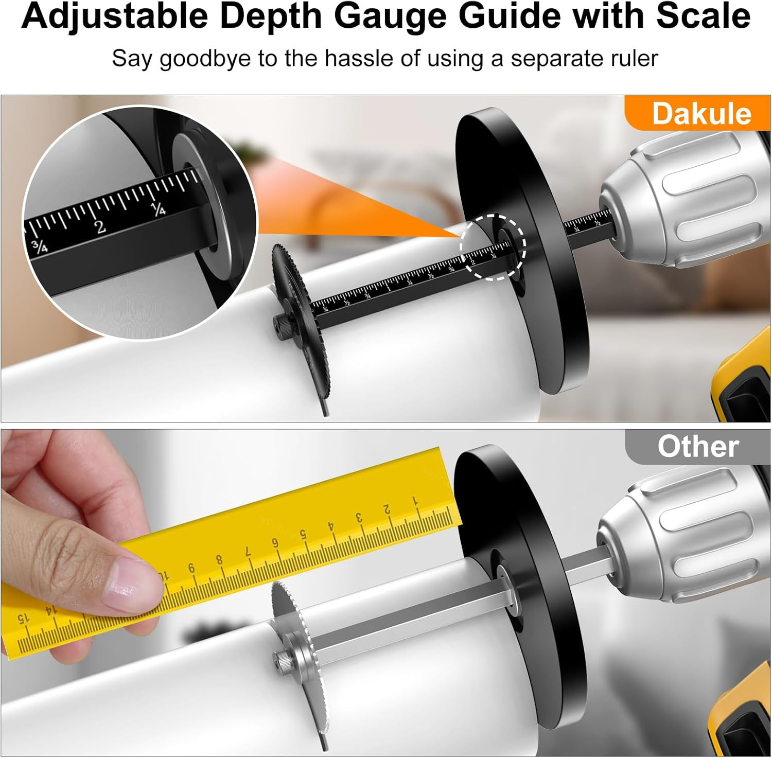 Inside Pipe Cutter for PVC Pipe Cutter Tool Set with Scale....
