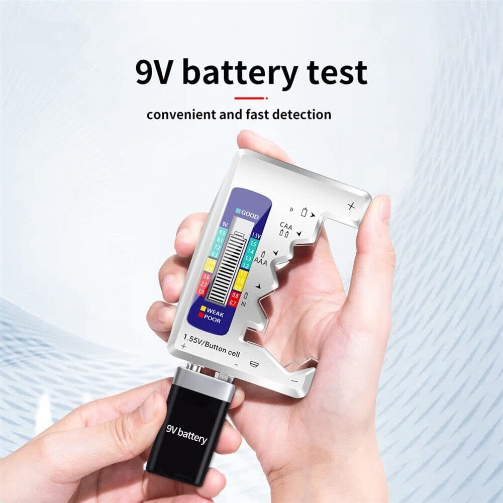 Digital Battery Tester, LCD Display Digital Checker, Universal Battery Tester...
