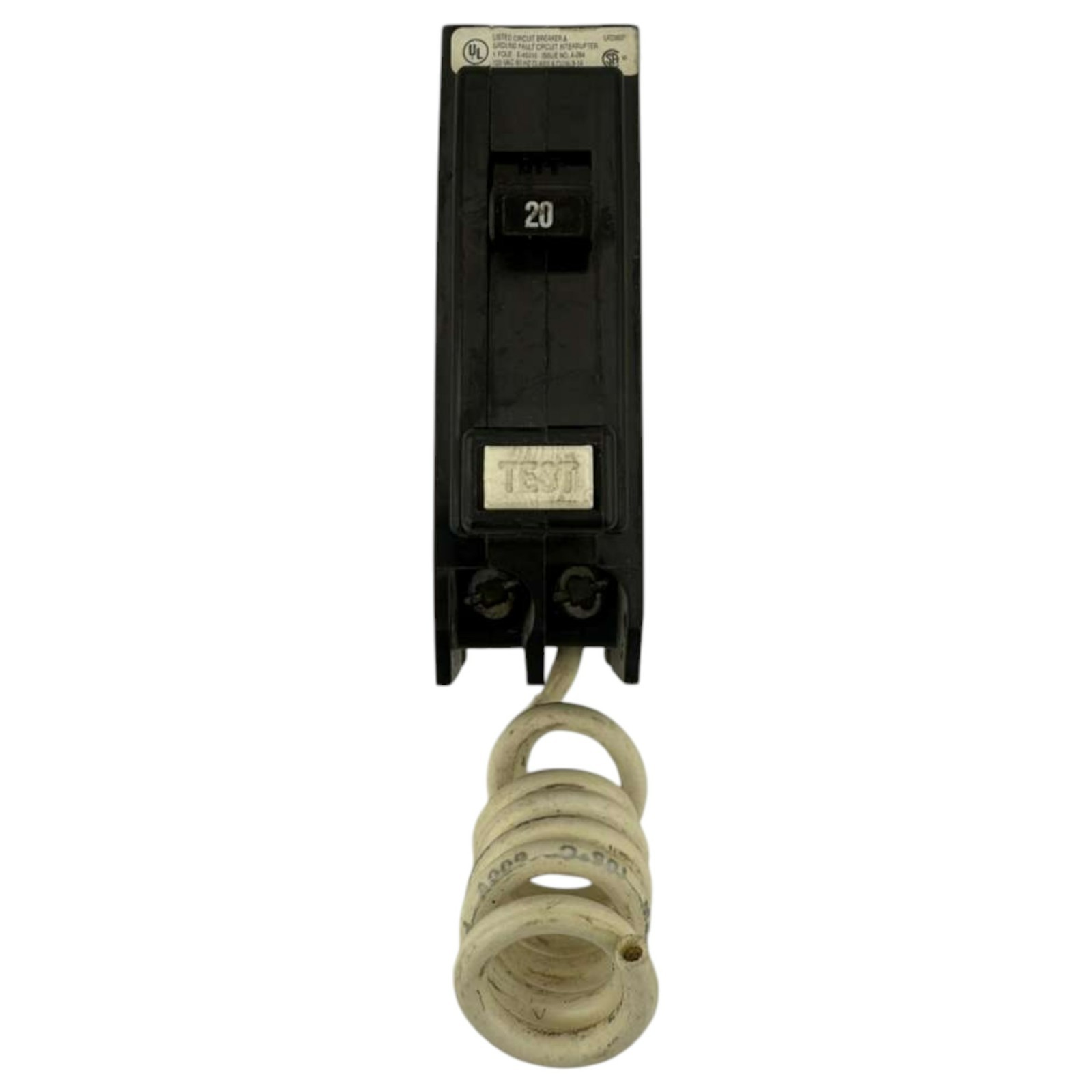 USED Eaton GFCB120 Ground Fault Circuit Breaker 20 Amp 1 Pole 120 Volt GFCI