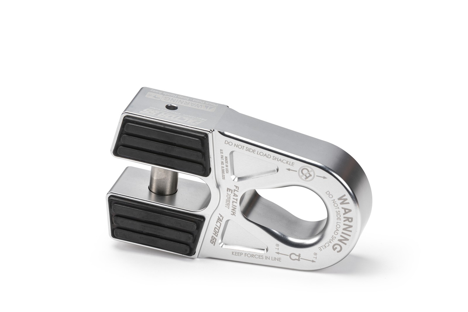 Factor-55 00080-05 Flatlink "E" EXPERT Winch Shackle Mount SILVER
