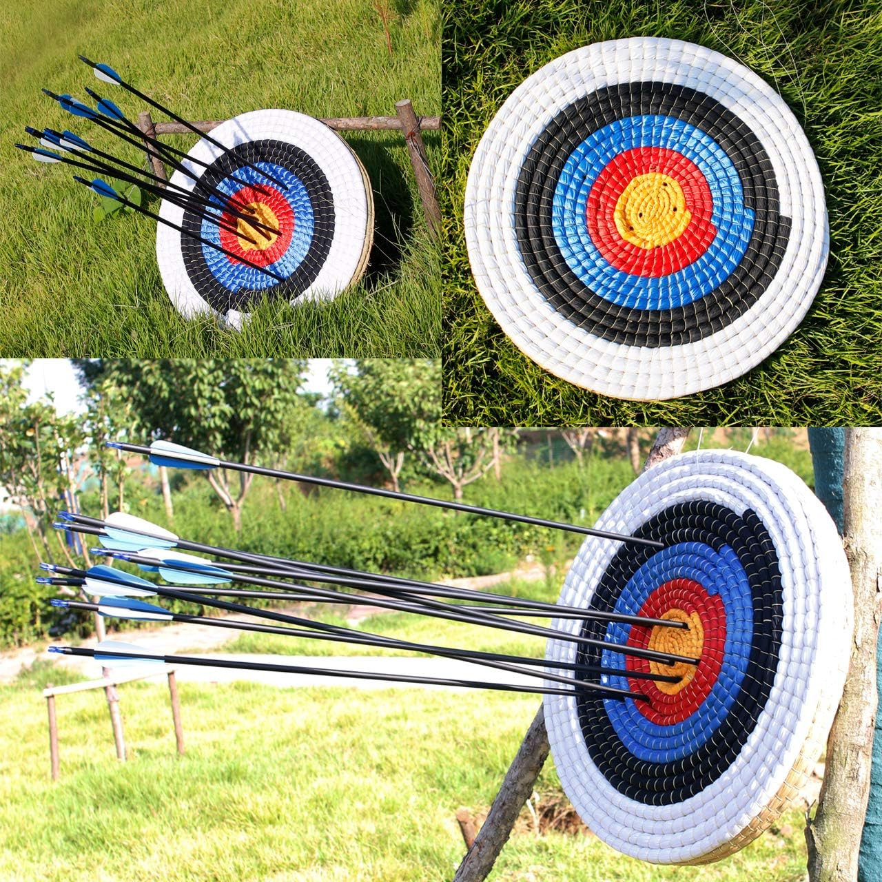 Traditional Solid Straw round 3 Laryes Hand-Made Archery Target Face for Recurve