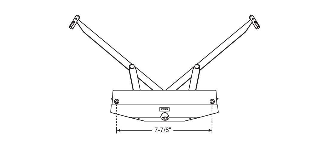 Brixwell Split Arm Skylight Operator 10" Arm Length, Metal Material, Gold Finish