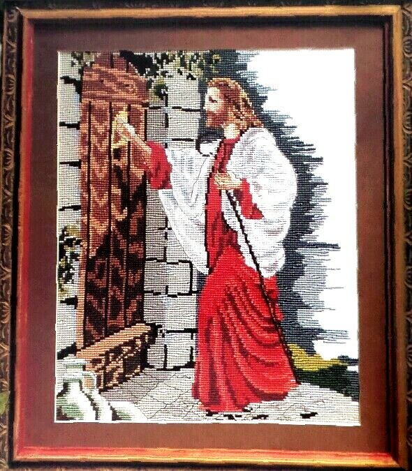 Cross Stitch Pattern JESUS At The DOOR Christian Inspired Shepherds Hook Door