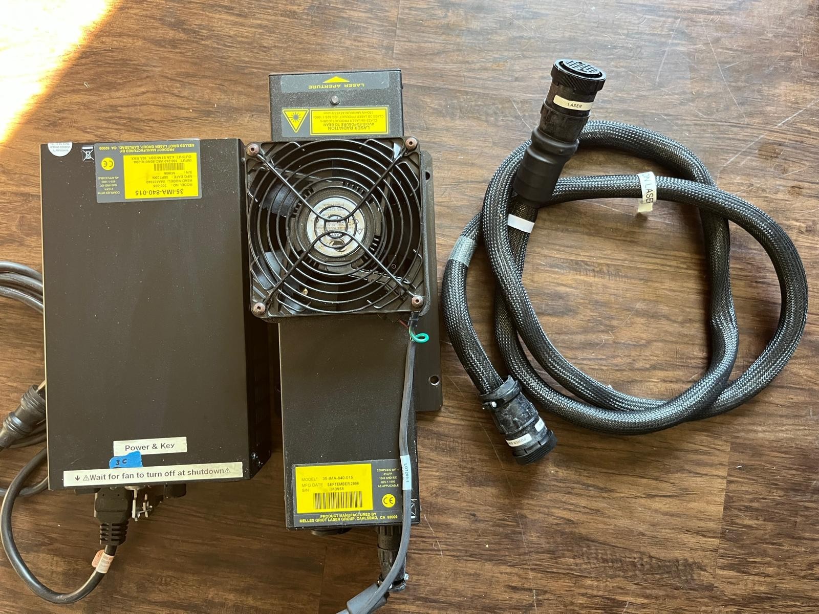 Melles Griot IMA101040ALS Ar Argon Ion Laser 300-001-005 Power Supply