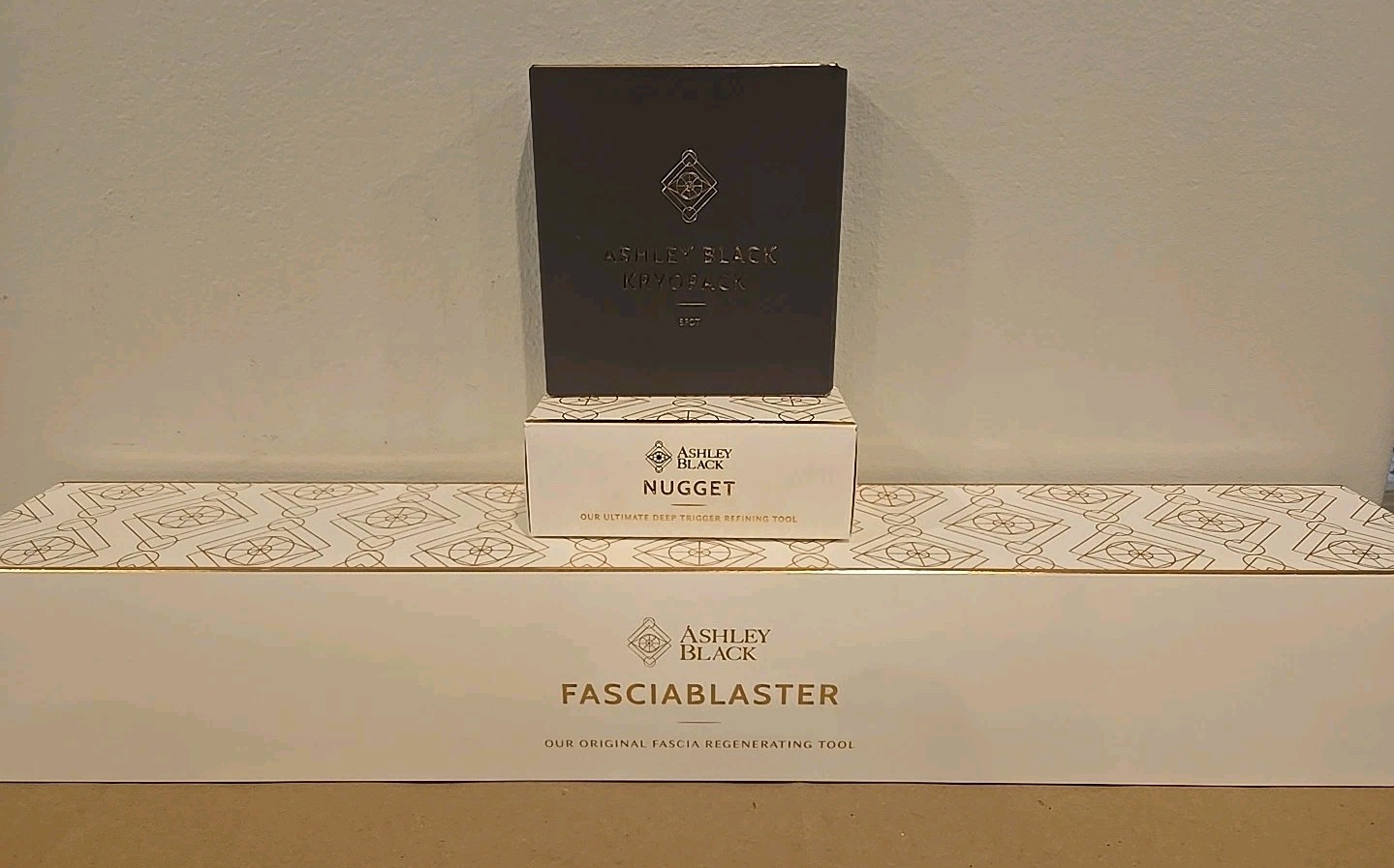 Ashley Black Set: Fasciablaster, Nugget Defining Tool, and Kryopack
