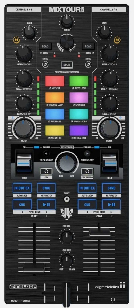 Reloop MIXTOUR PRO With Reloop Case and 12 Inch Skin!!!!