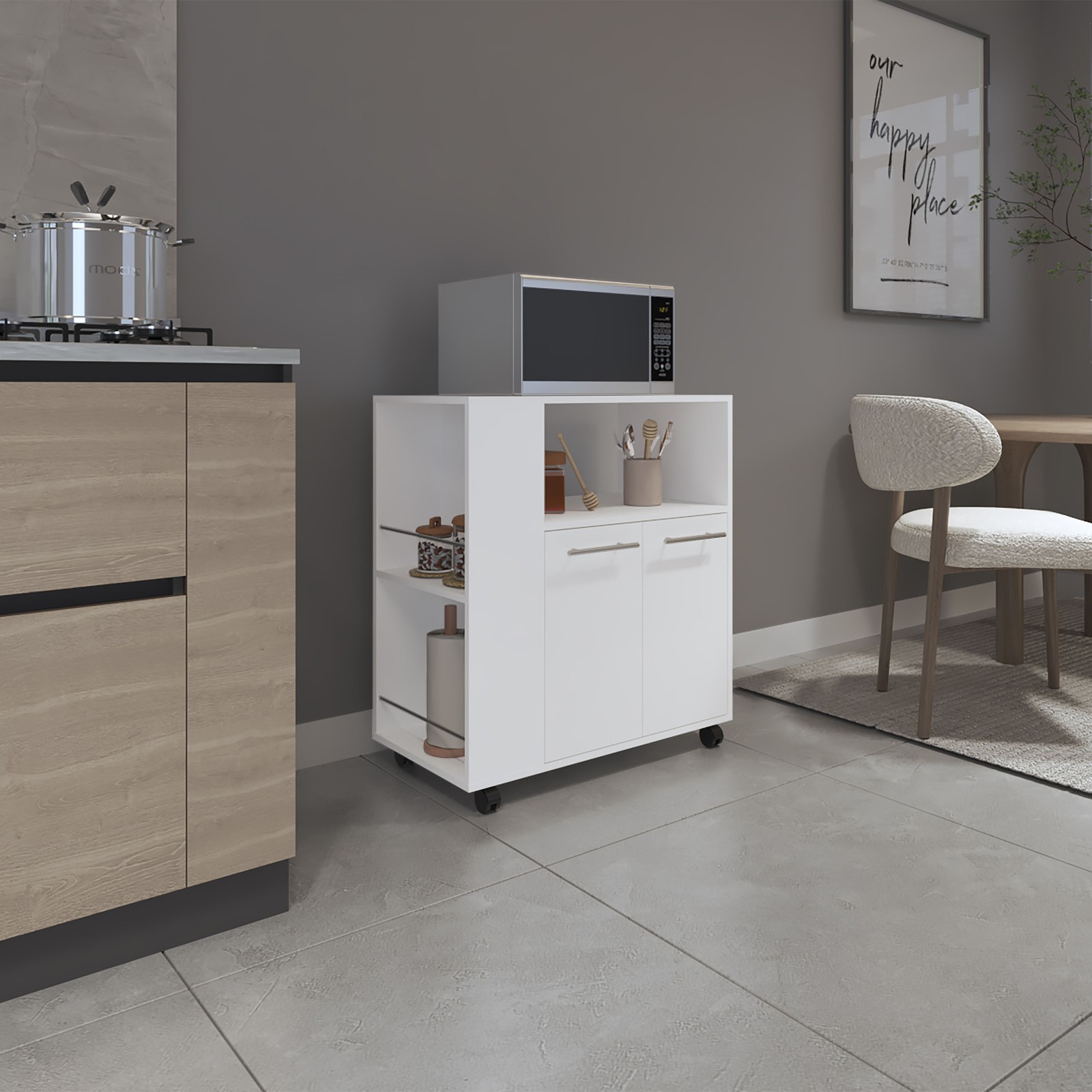 Bethesda Kitchen Cart, Kitchen, White