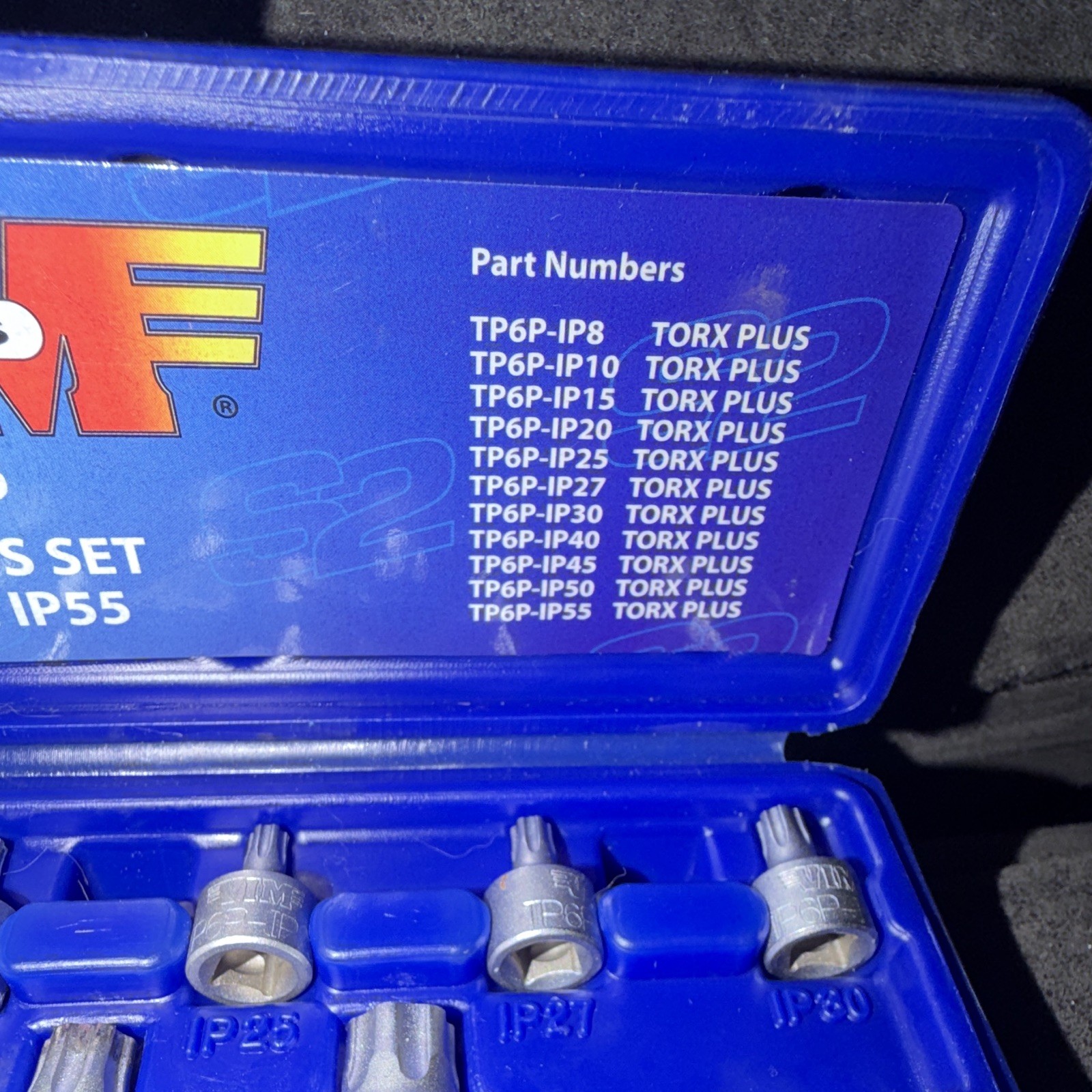Vim Tools TP6P Torque Plus Set IP8 Through Ip55 11 Piece Set