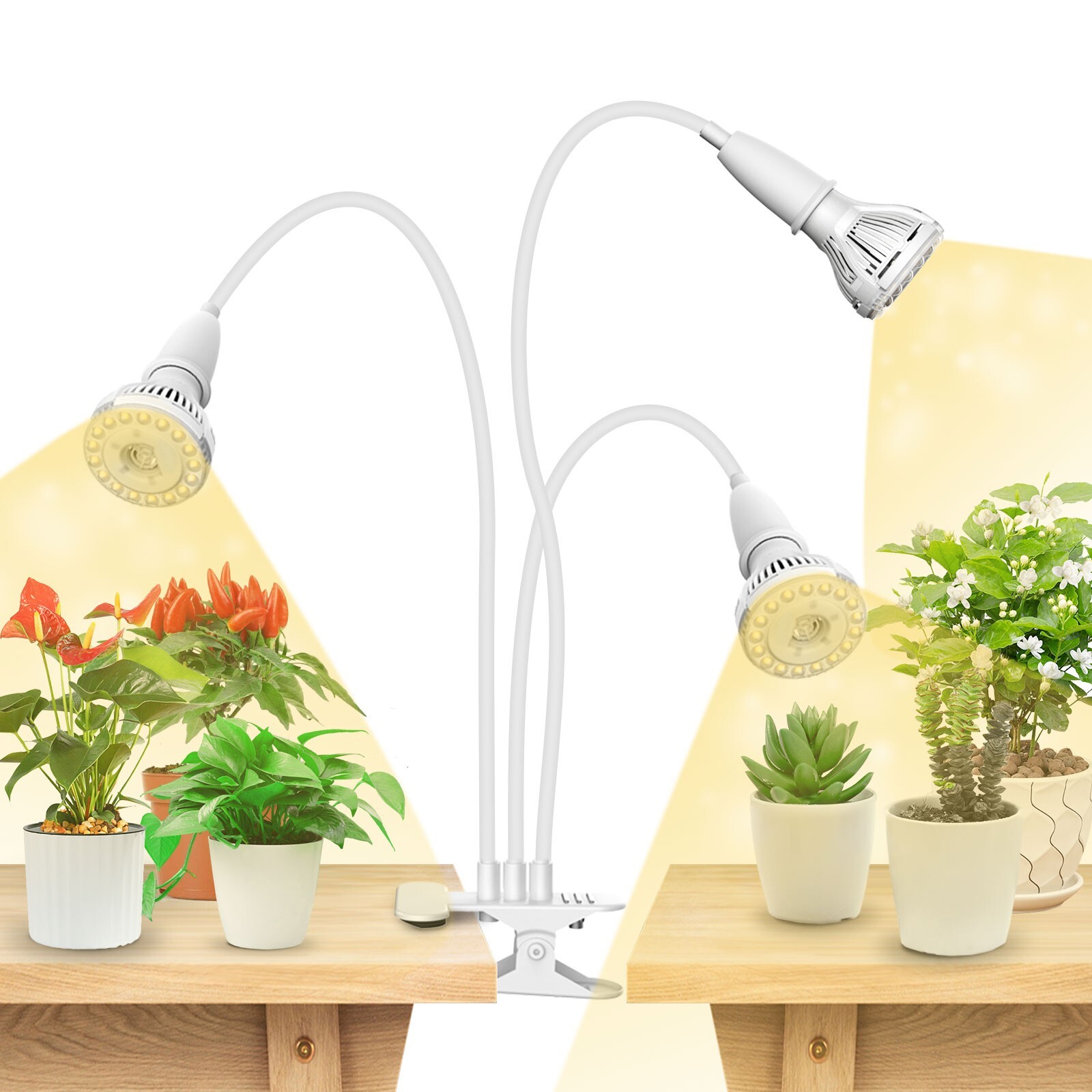 SANSI LED Grow Lights for Indoor Plants 450W Full Spectrum Clip-on Grow Light