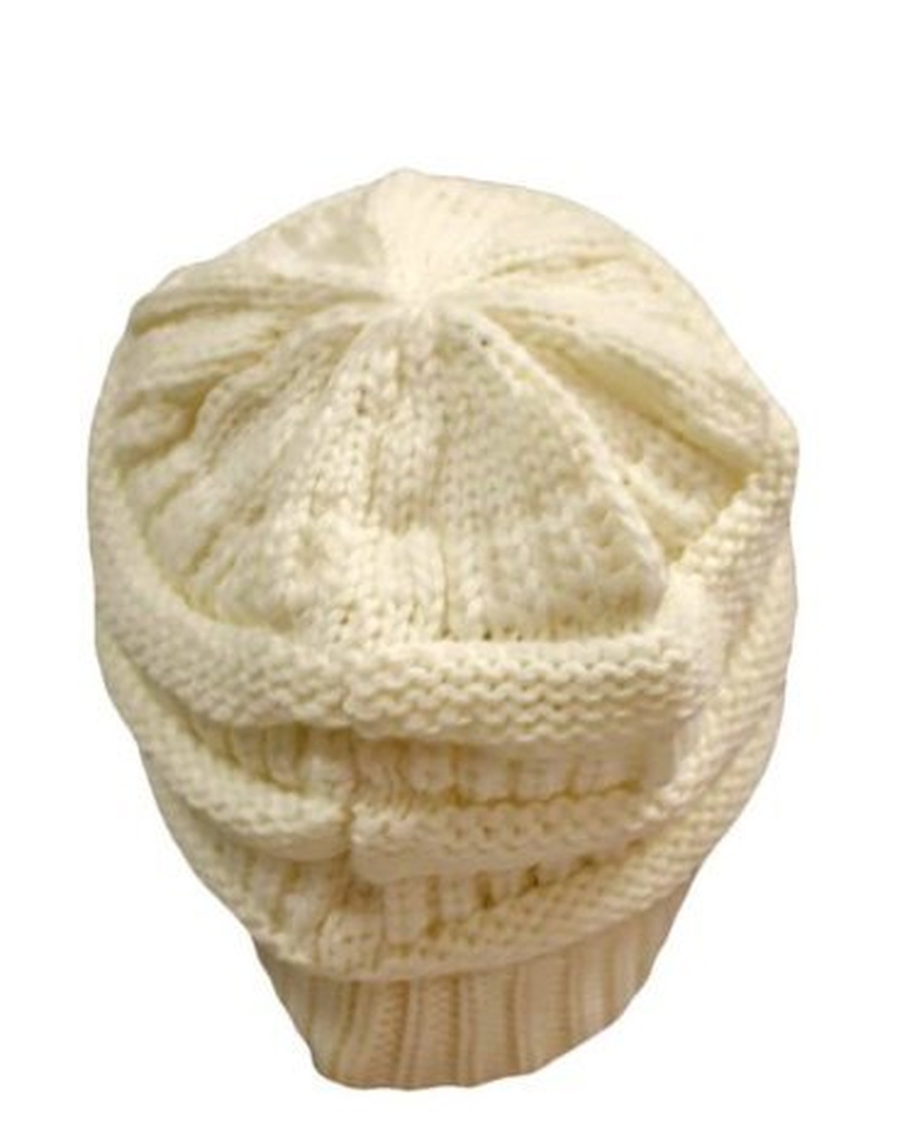 C.C Unisex Beanie Cap One Size Winter White
