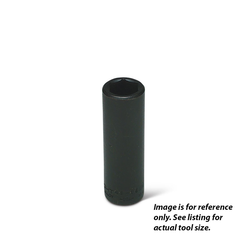 Wright Tool 49-34MM 34mm 1/2in Drive 6-Point Deep Metric Impact Socket