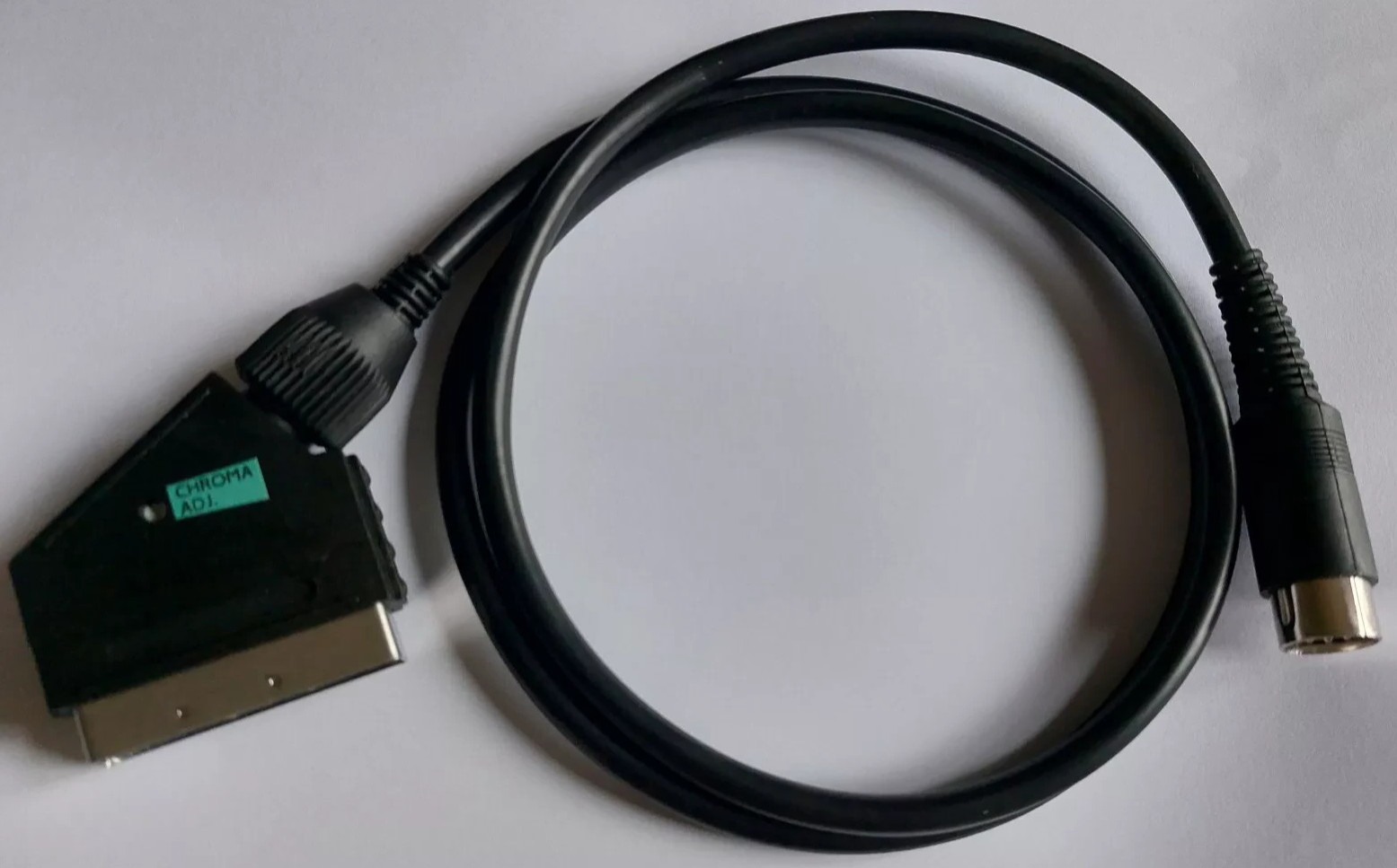 ATARI 65XE 130XE 800XE TV VIDEO SCART CABLE S-video OFC AV chrome adjust!