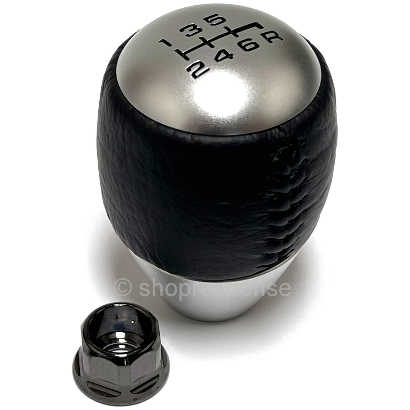 OEM Honda 00-09 S2000 AP1 AP2 Aluminum Leather 6 Speed Shift Knob 54102-S2A-040