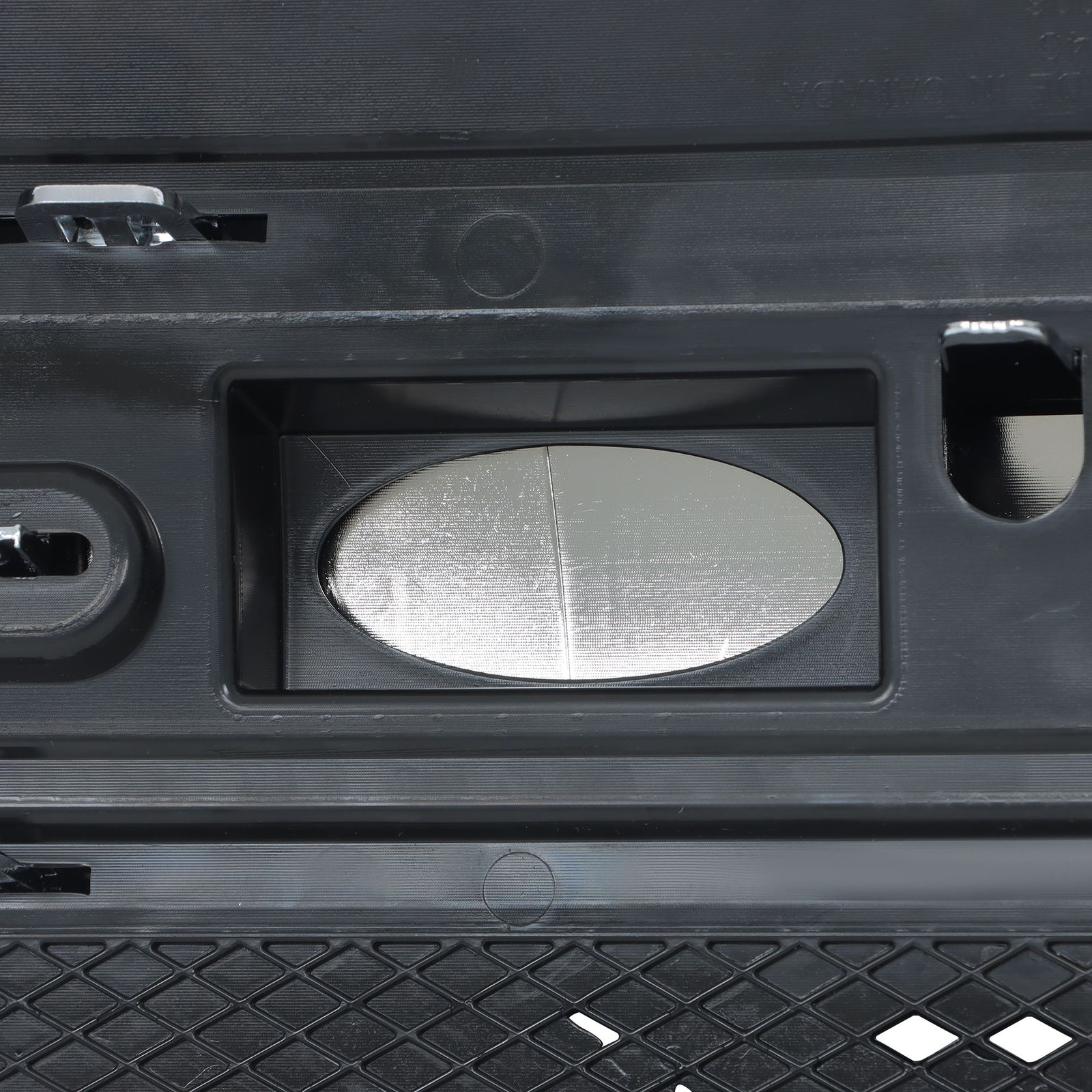 Front Upper Bumper Grille With Chrome Trim Plastic For 2013-2019 Ford Flex