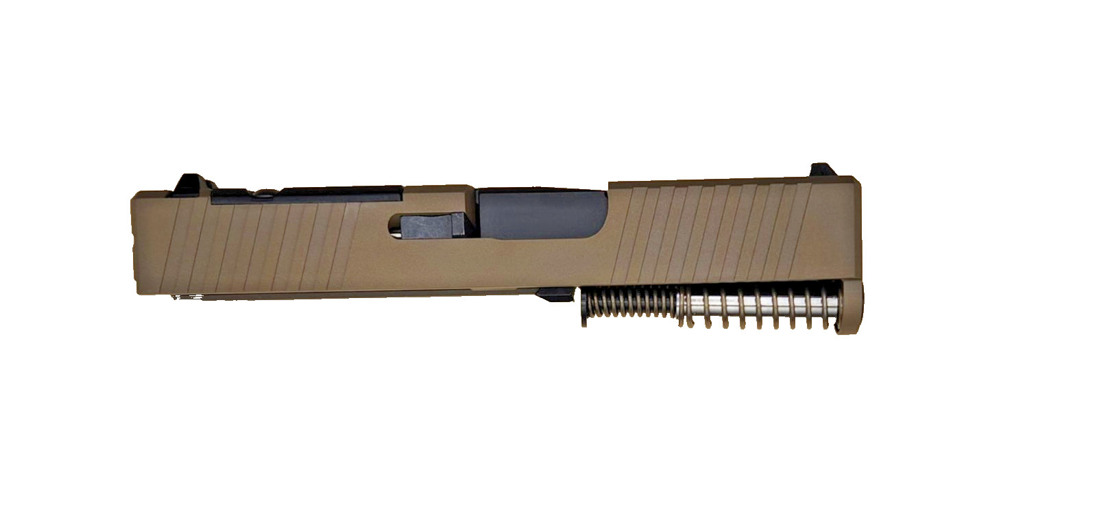Glock 43/43X Complete Slide w/RMSc Cut fits G43/43X - FDE Slide/Black Barrel