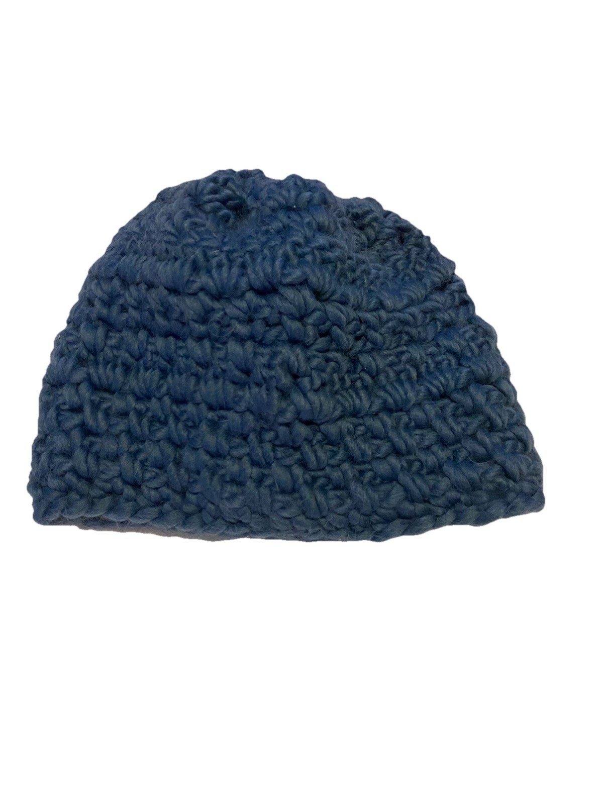 Adult/Child Handmade Crochet Hat Beanie Blue Color Soft & Chunky   Sm/Med