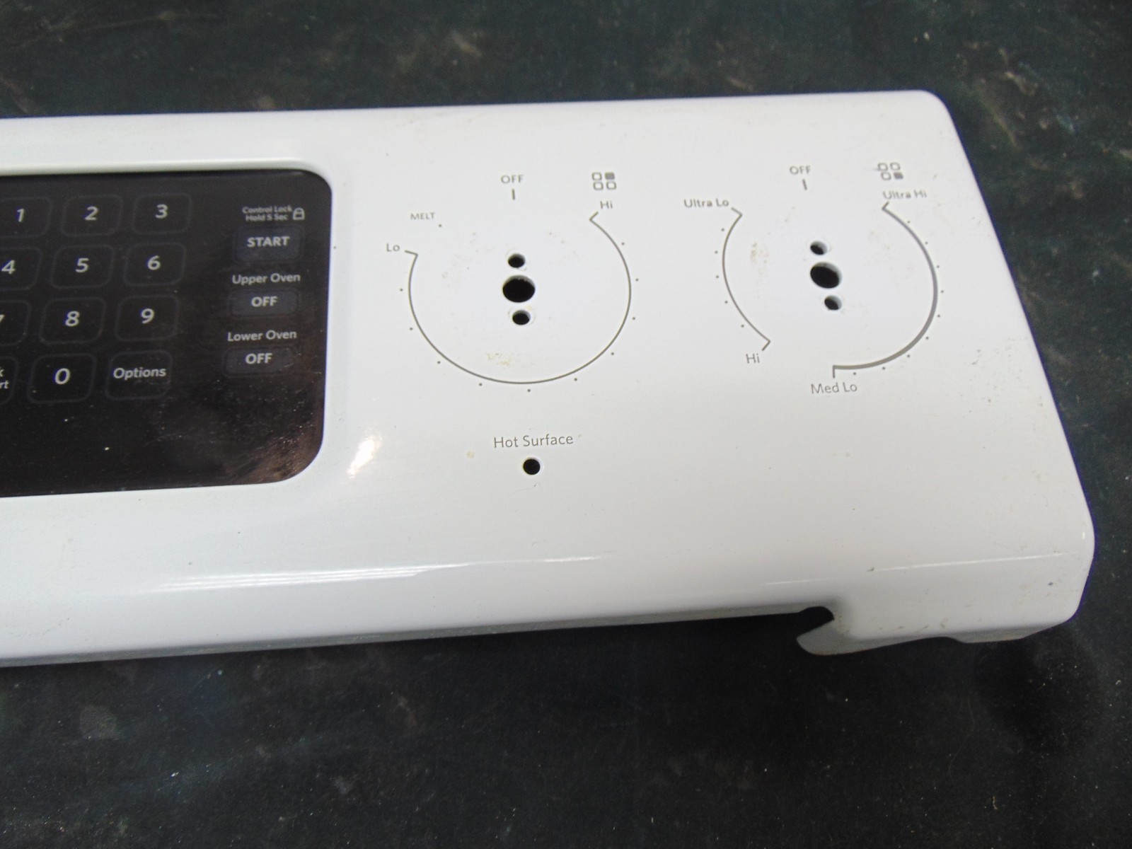 KitchenAid Electric Range KERS505XWH00 Control Panel Assembly with Board