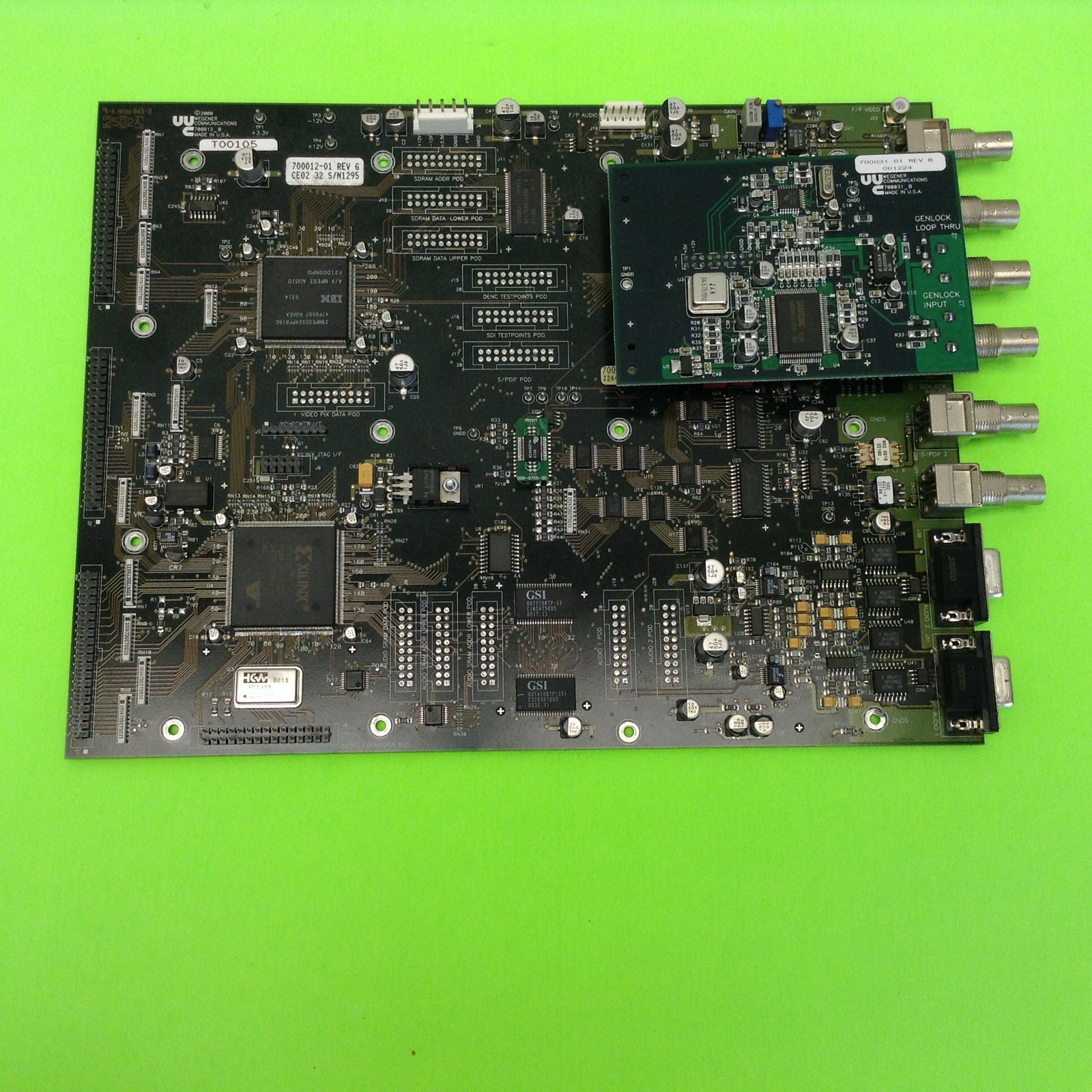 Wegener Communications Cable Box Main Input Main Board 700012-01 700031-01