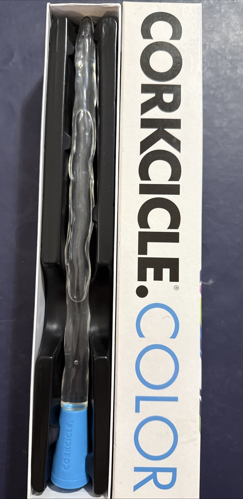 New Corkcicle Color Wine Chiller - Blue