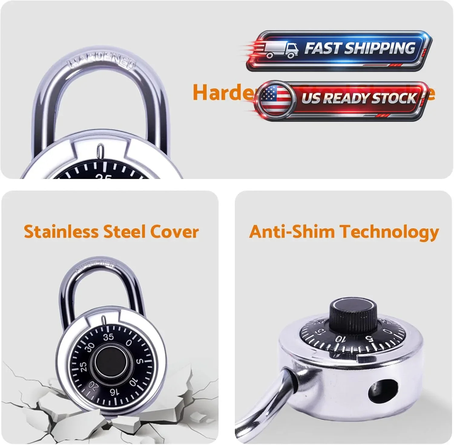Combination Lock, Combination Lock for Locker, Locker Lock & Gym Locker Lock ...