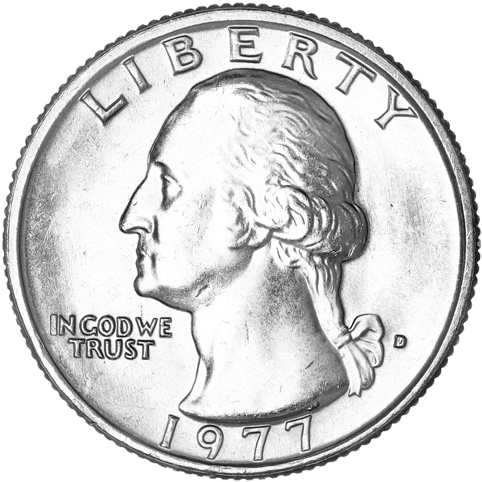 1977 D Washington Quarter BU US Coin