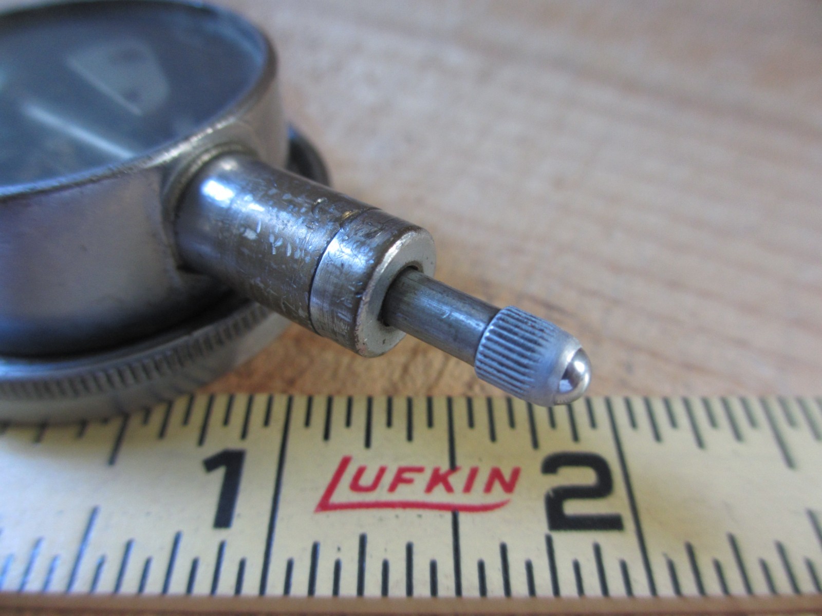 Vintage Ames 101 Dial Indicator .001" Machinist Tool Clear Back - Not Zeroed