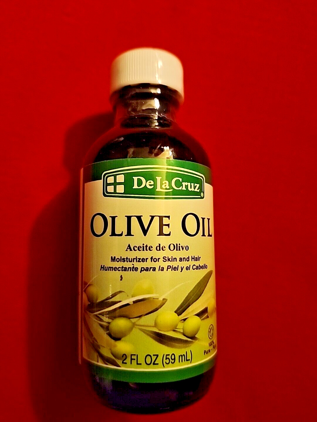 2 PACK DE LA CRUZ  PURE OLIVE OIL MOISTURIZER FOR SKIN & HAIR