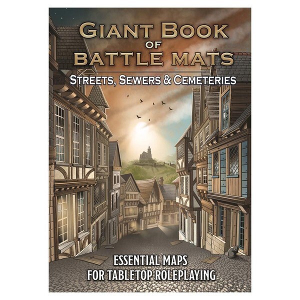 Loke Battle Mats: Giant Book of Battle Mats - Streets, Sewers & Cemetaries