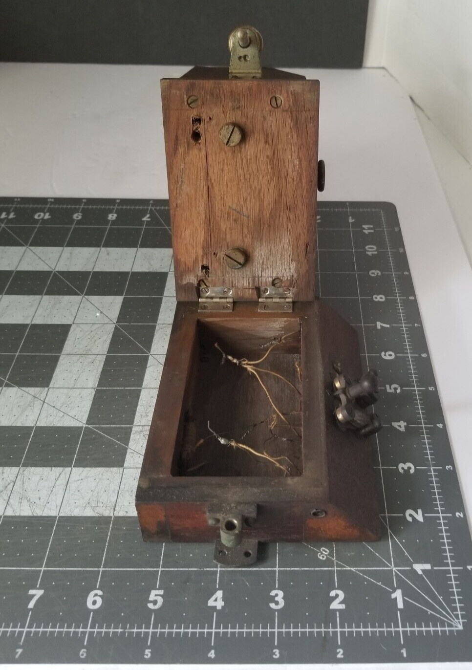 Antique Maker Unknown Galvanometer Telegraph Telephone Meter Steampunk