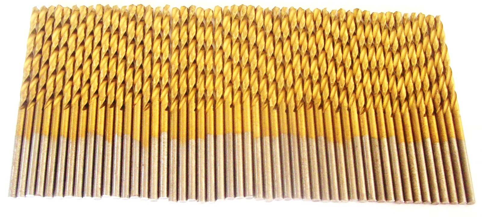 50 HITACHI TITANIUM 1/16" HIGH SPEED STEEL DRILL BITS METAL GOLD HSS